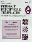 Perfect patchwork templates, Set C, 8253 from Marti Michell