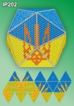 Набор в алмазной технике Новогодний шар Флаг Украины IP202