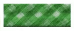 Косая бейка шотландка (клетка 81) зеленый. 15мм