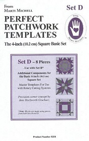 Perfect patchwork templates, Set D, 8254 from Marti Michell