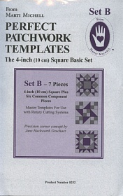 Perfect patchwork templates, Set B, 8252 from Marti Michell