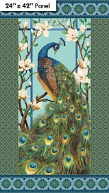 Peacock Paradise Panel 20099�-62 Panel
