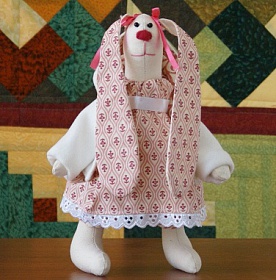 Интерьерная кукла - Заяц с Бантом