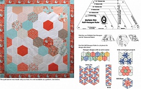 Multiple Size Half-Hexagon Ruler, 8282 from Marti Michell