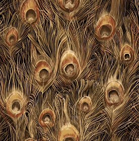 Peacock Paradise (ebony) 20097�-99